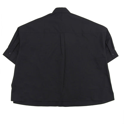 MACKINTOSH マッキントッシュ 新品同様 ドロップショルダー ワイド シャツ トップス レディース ブラック 8 L231HI1006SHD 23SS トップス