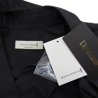 MACKINTOSH マッキントッシュ 新品同様 ドロップショルダー ワイド シャツ トップス レディース ブラック 8 L231HI1006SHD 23SS トップス