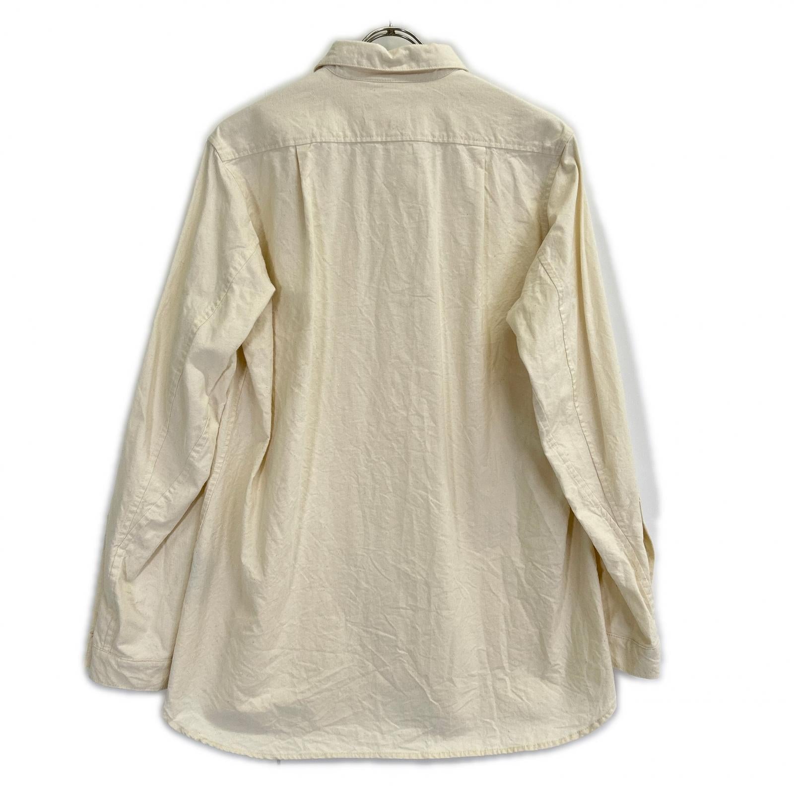 FRANK LEDER フランクリーダー 0916016 生成り アイボリー コットンシャツ トップス
