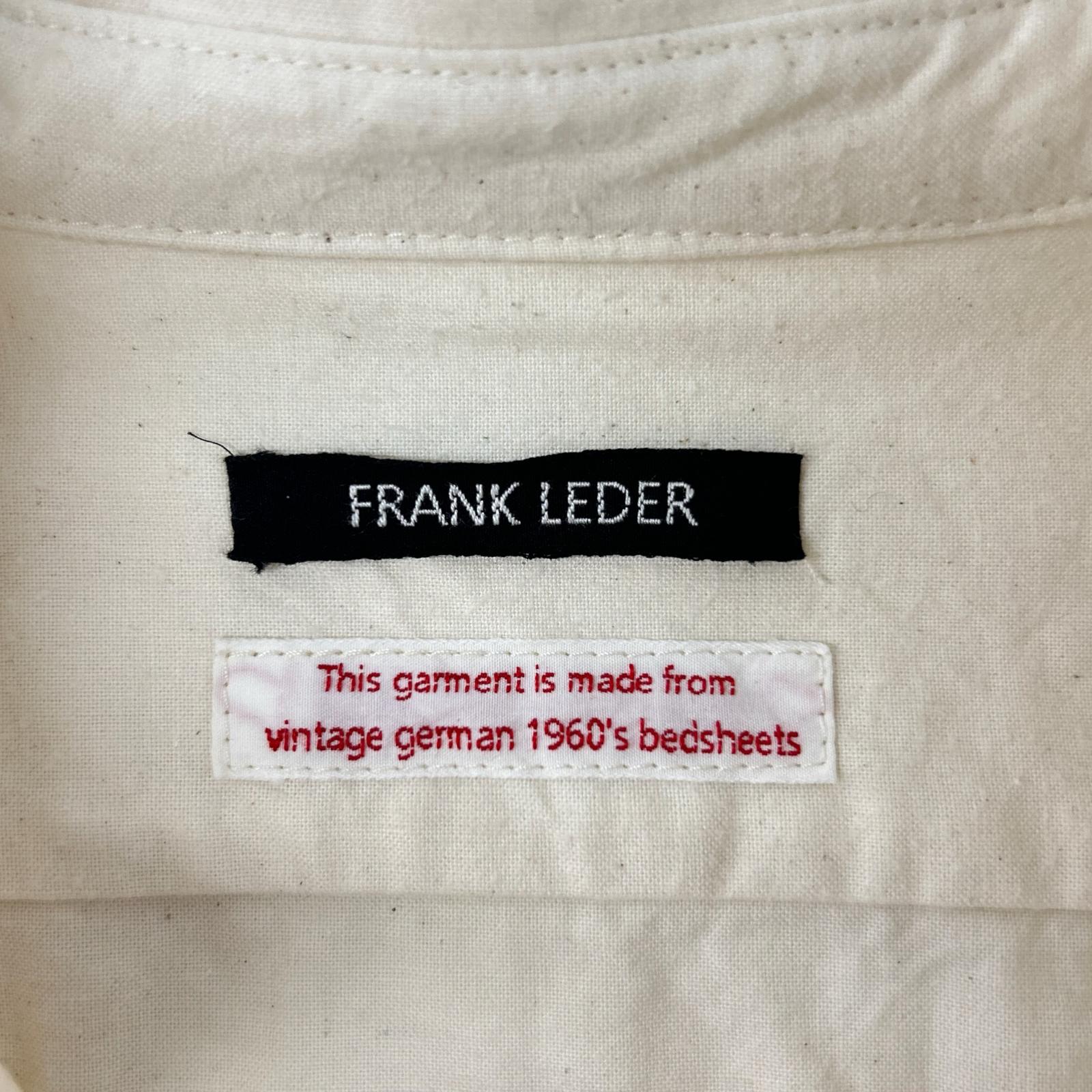 FRANK LEDER フランクリーダー 0916016 生成り アイボリー コットンシャツ トップス