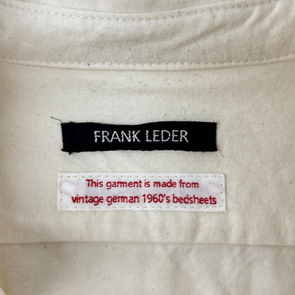 FRANK LEDER フランクリーダー 0916016 生成り アイボリー コットンシャツ トップス