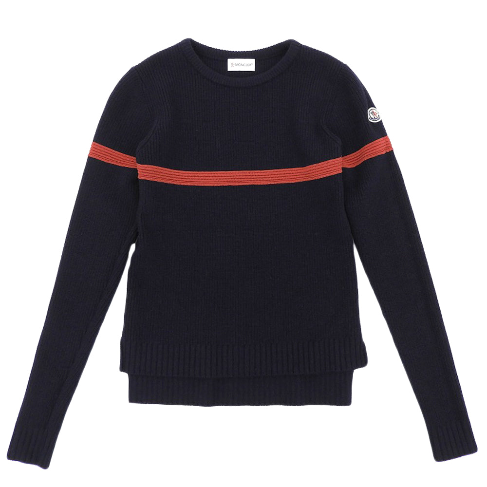 MONCLER モンクレール MAGLIONE TRICOT GIROCOLLO ニット トップス レディース ネイビー XS トップス