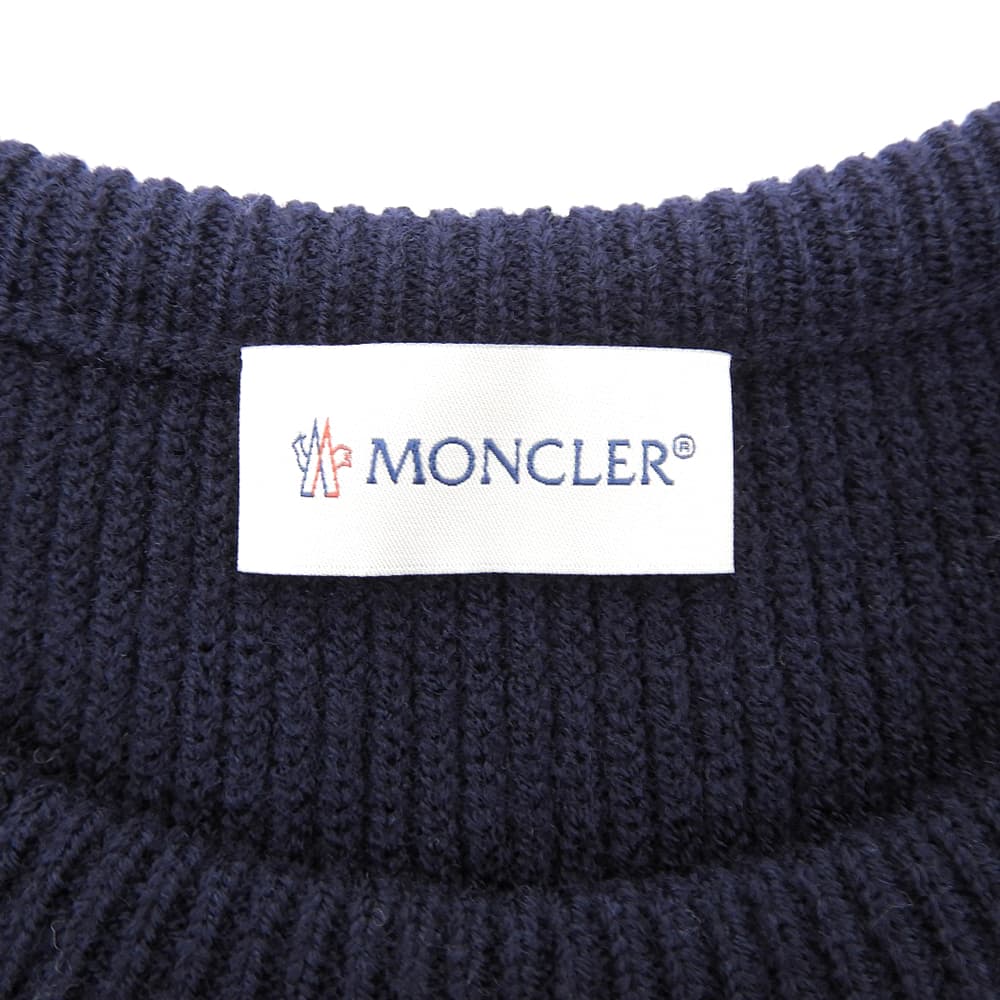 MONCLER モンクレール MAGLIONE TRICOT GIROCOLLO ニット トップス レディース ネイビー XS トップス