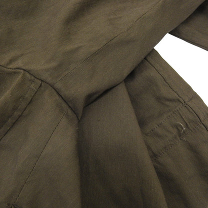 theory luxe セオリーリュクス Crisp Linen Dite ノーカラー ジップアップ リネン ジャケット レディース カーキ系 38 ジャケット