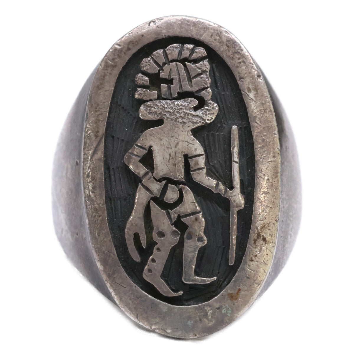 STERLING Hopi Kachina Ring for Men