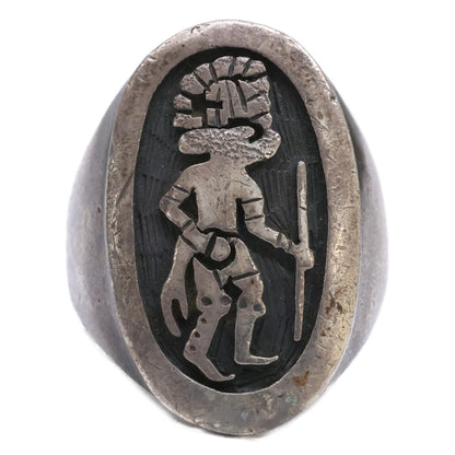 STERLING Hopi Kachina Ring for Men