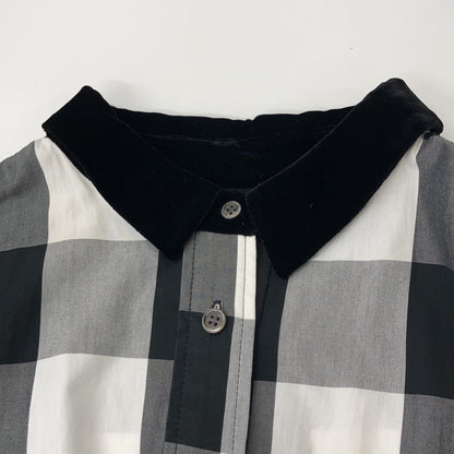 sacai サカイ 18AW 18-03984 グレー チェック 半袖 ワンピース ワンピース