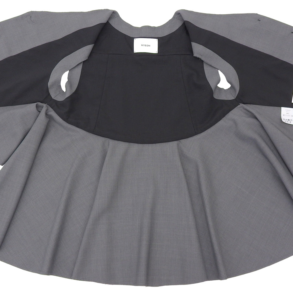 Unused Blossom Gilet Frill Flare Vest Women's Gray F HY25SSJK-04 Vest F Women's