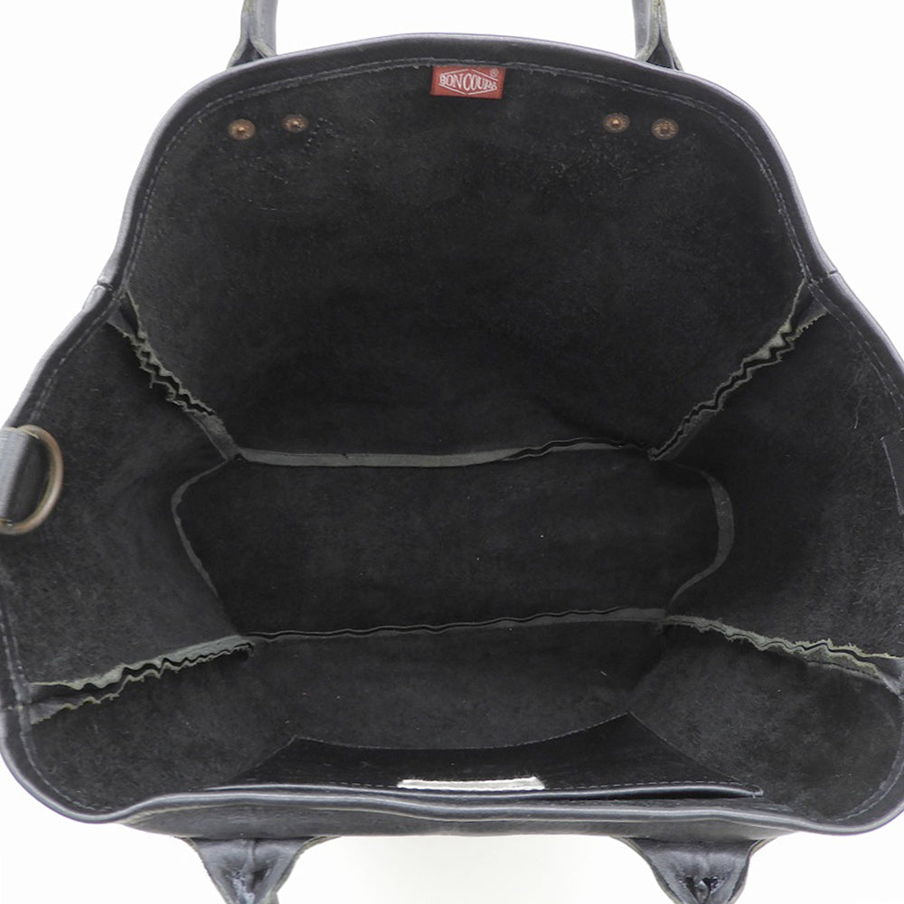 BONCOURA ボンクラ Leather Tote Bag black レザー トートバッグ メンズ ブラック トートバッグ