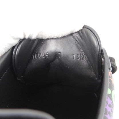 GUCCI グッチ 美品 GGサイケデリック ローカット スニーカー シューズ メンズ ブラック×マルチカラー 7 610085 シューズ 7