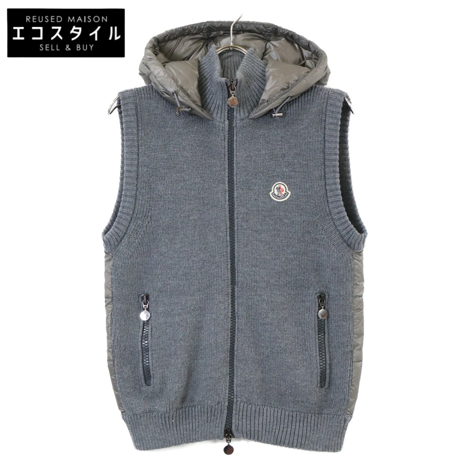 MAGLIONE TRICOT GILET 针织拼接 羽绒马甲 夹克 S 男士