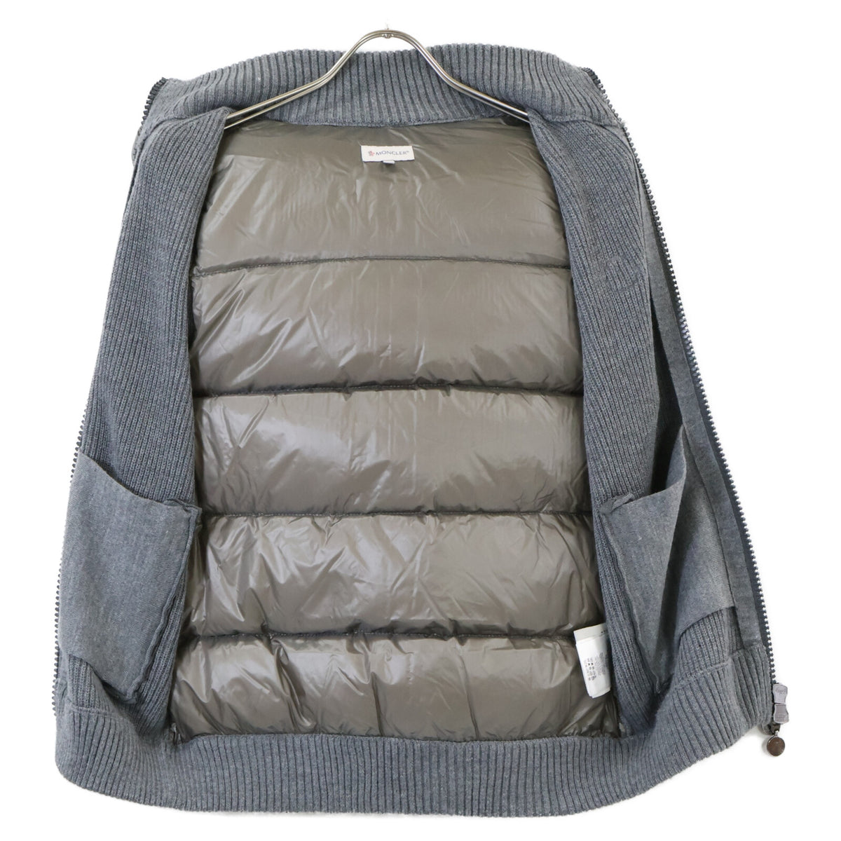 MONCLER Moncler MAGLIONE TRICOT GILET knit-panel down vest jacket