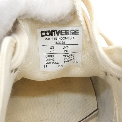 CONVERSE コンバース アディクト CHUCK TAYLOR CANVAS OX ローカットスニーカー シューズ メンズ ナチュラル 26cm 1SD398 シューズ 7.5(US)