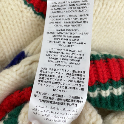 GUCCI 古驰 ABCDEFGUCCI 537540 象牙色 织带 A字徽标 针织衫 上衣