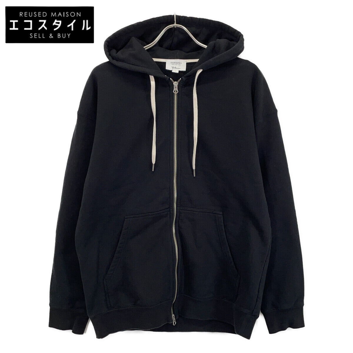 Ron Herman Exclusive 572-2269581 Black Zip-Up Sweatshirt Hoodie Jacket S Men's