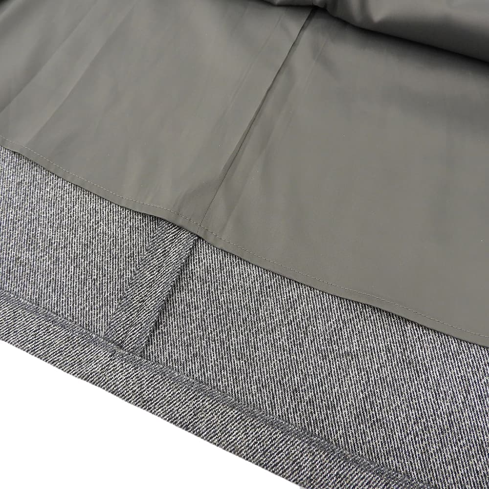 美品 ラメミックスツイード Vネック ワンピース レディース グレー系 32 25AW OPWOGW0517 ワンピース 32 レディース