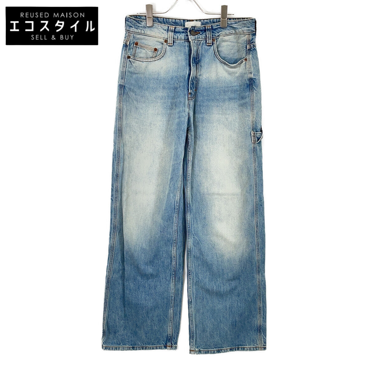 HAIKURE ハイクル ブルー WINONA painter denim ペインターデニムパンツ ボトムス
