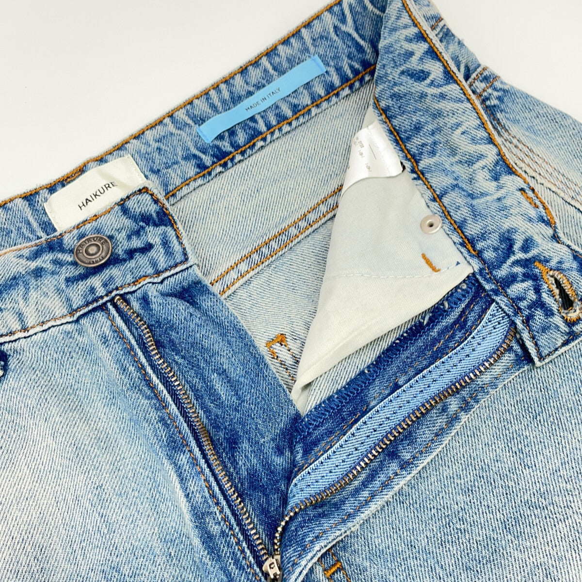 HAIKURE ハイクル ブルー WINONA painter denim ペインターデニムパンツ ボトムス