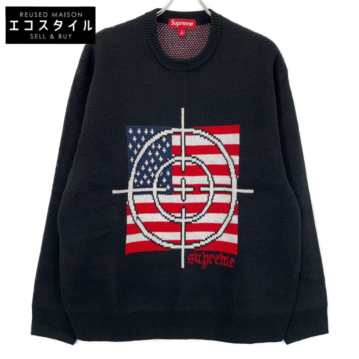 25FW 黑色 TAEGET SWEATER 目标毛衣 上衣 L 男士