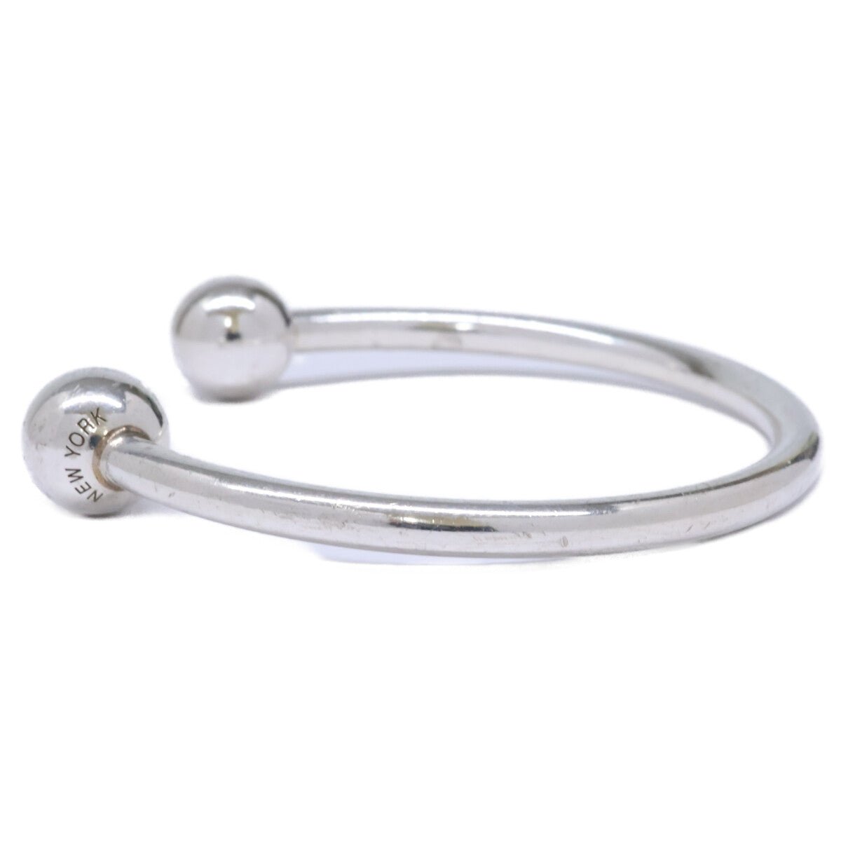 TIFFANY&Co. ティファニー Ag925 ハードウェアボール ワイヤー バングル