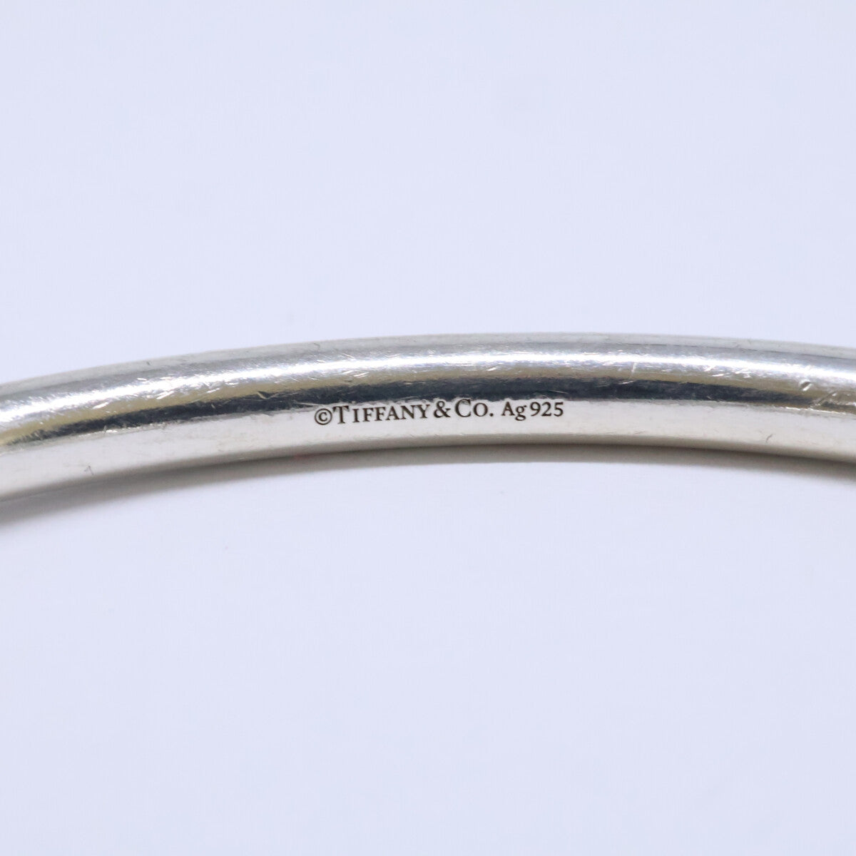 TIFFANY&Co. ティファニー Ag925 ハードウェアボール ワイヤー バングル