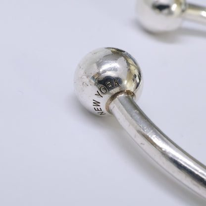 TIFFANY&Co. ティファニー Ag925 ハードウェアボール ワイヤー バングル