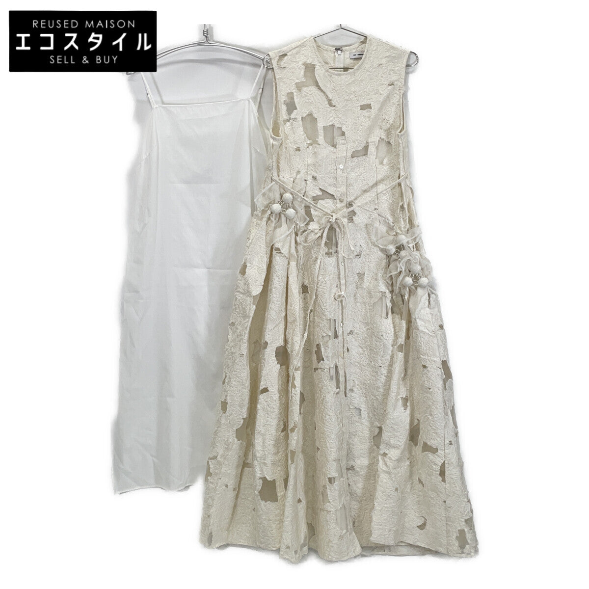 RIV NOBUHIKO Ribu Nobuhiko DRAW252301 白色 MALLORCA PLACKET DRESS 连衣裙