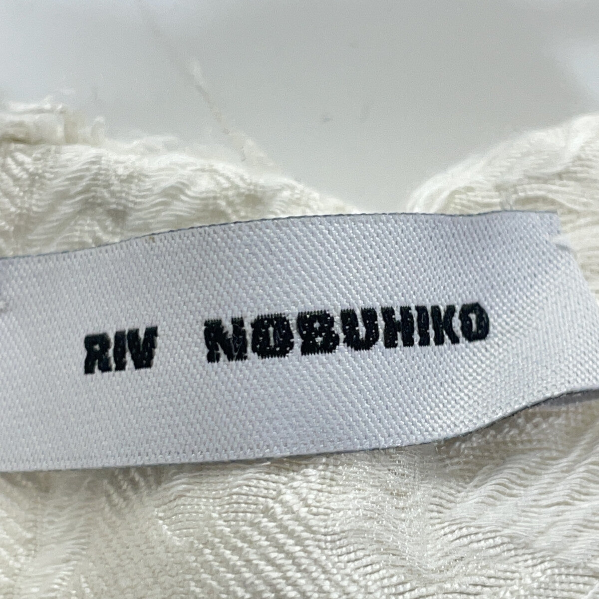 RIV NOBUHIKO リブ ノブヒコ DRAW252301 ホワイト MALLORCA PLACKET DRESS ワンピース