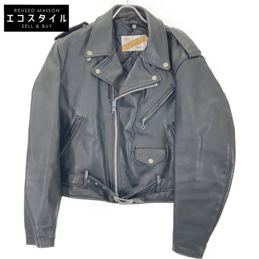 schott ショット 618 ブラック バイカー後期タグ USA製 ダブルライダースジャケット ジャケット