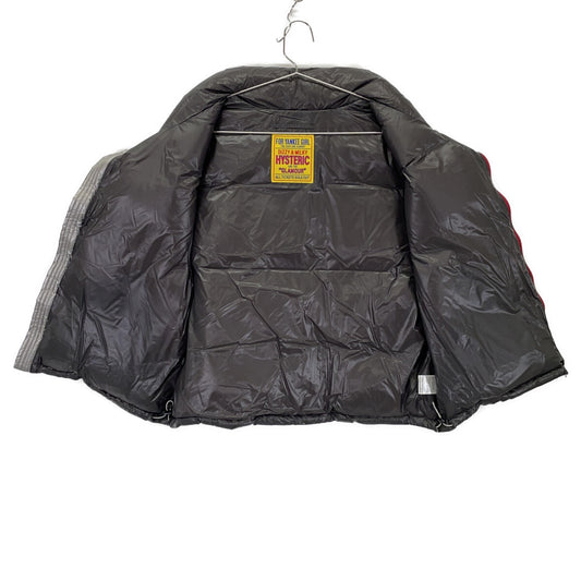 HYSTERIC GLAMOUR CREW PATCH Applique Stand Collar Down Vest 01223AV01 Vest F