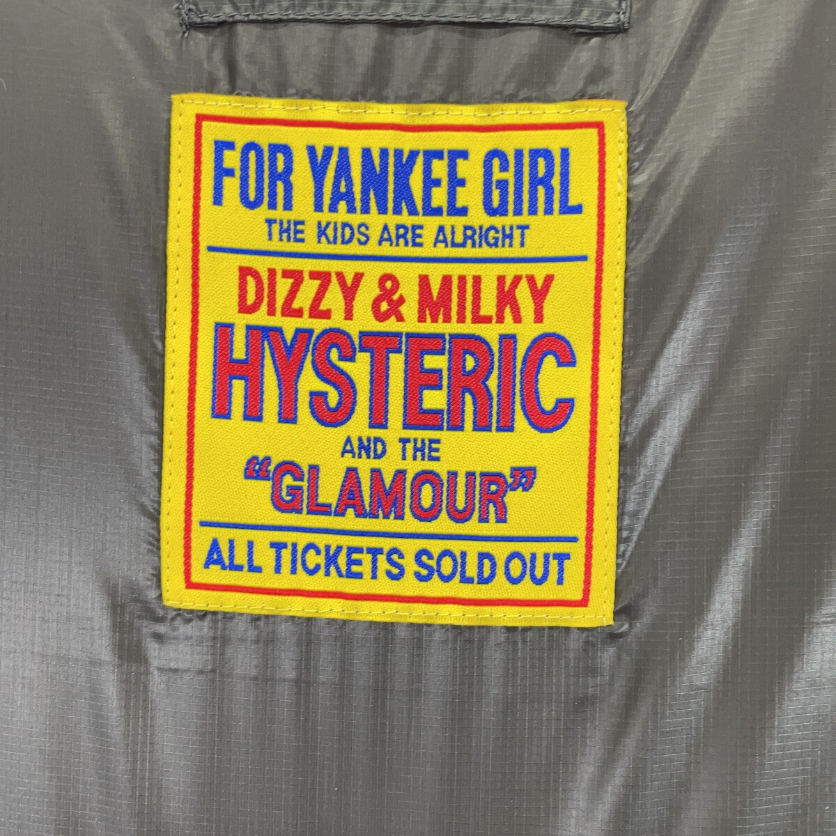 HYSTERIC GLAMOUR HYSTERIC GLAMOUR CREW PATCH贴花立领羽绒马甲 01223AV01 马甲 F