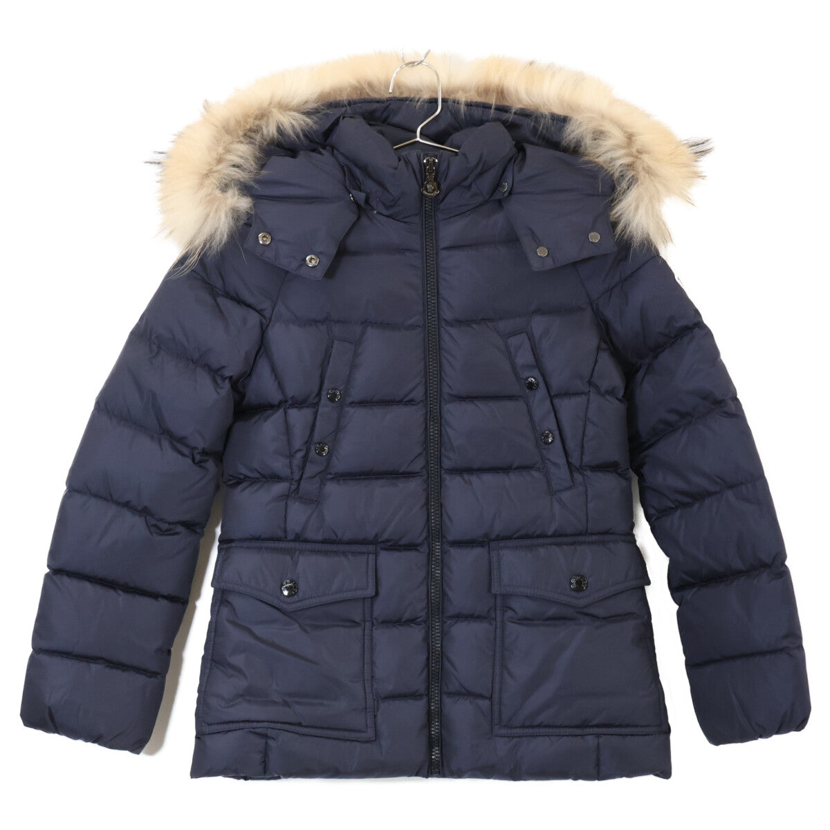 [Beautiful Condition] GENET Fur/Hooded Down Jacket, Size 140, Kids