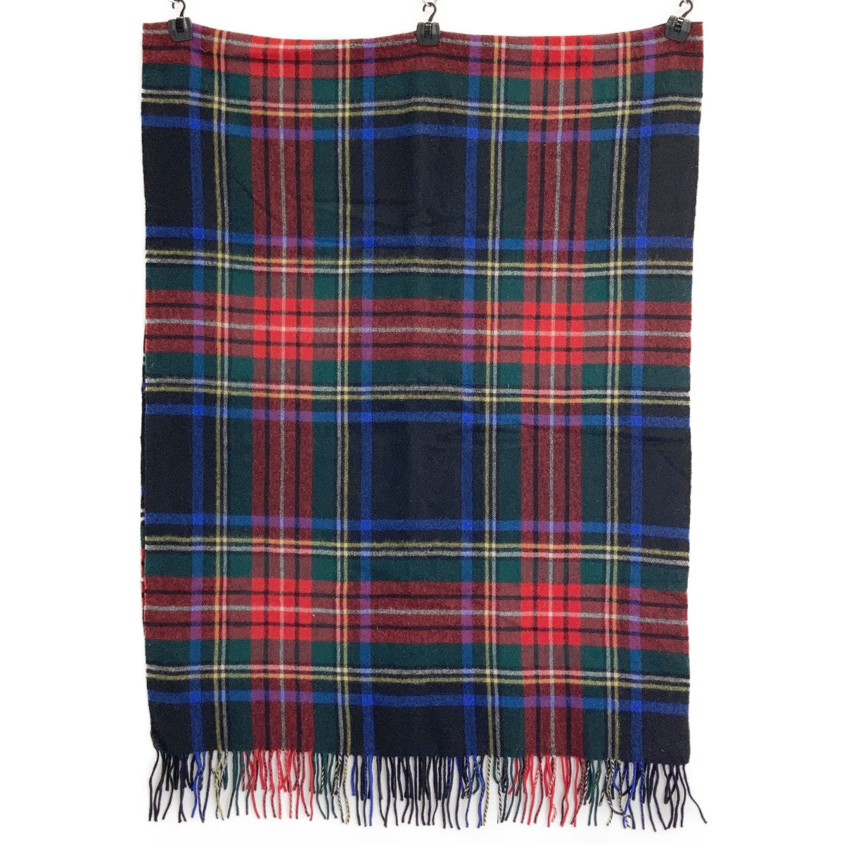 Tartan Check 100% Cashmere Large Stole Scarf for Women