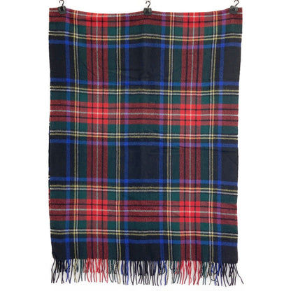 Tartan Check 100% Cashmere Large Stole Scarf for Women