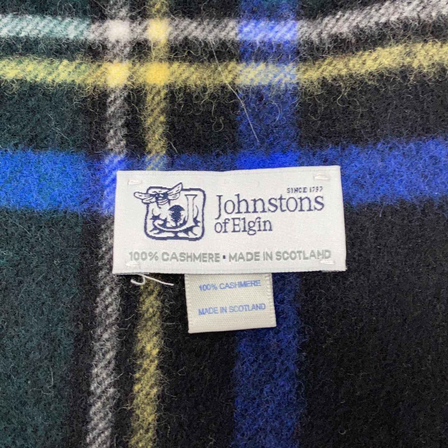 Tartan Check 100% Cashmere Large Stole Scarf for Women