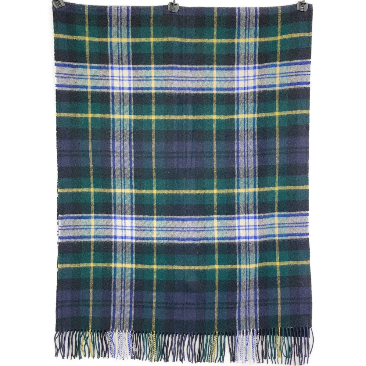 Tartan Check 100% Cashmere Large Scarf/Shawl for Women