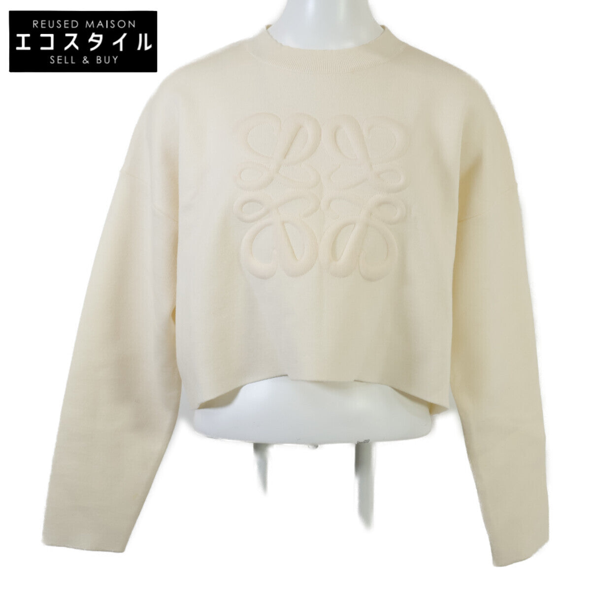 LOEWE 罗意威 【日本专柜正品】S540Y14KBG Anagram 字母短款针织衫上衣