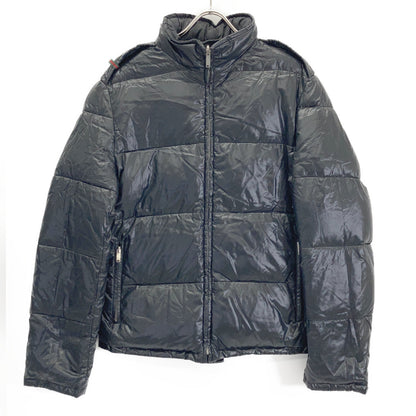 185390 Black GG Pattern Reversible Down Jacket Jacket 46 Men's