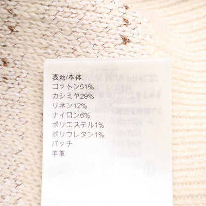 LOUIS VUITTON ルイヴィトン 【新品同様/国内正規/24年製】RW242WW MUV FRKL22 カシミヤ混 ツイード クロップド ニットセーター/ トップス