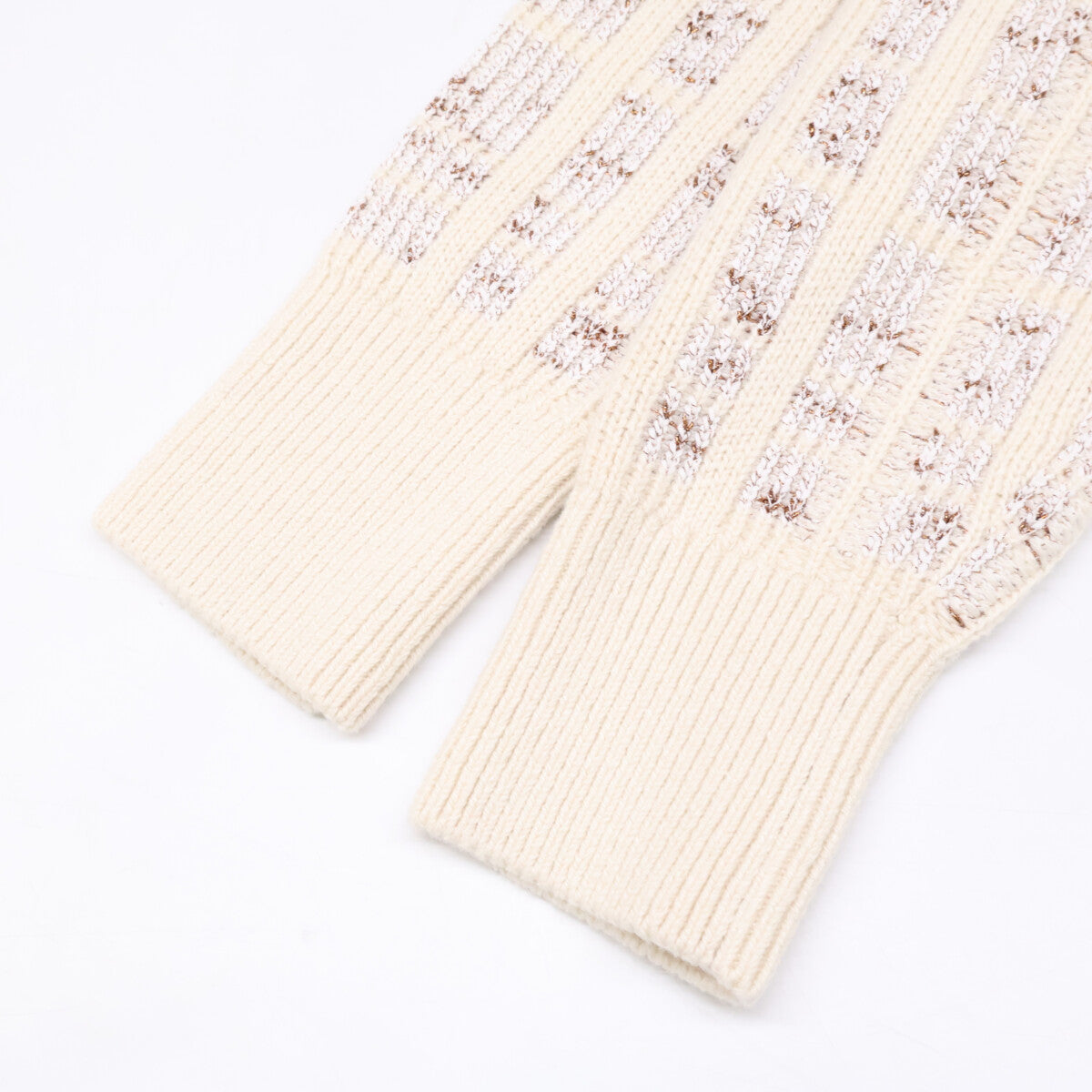 LOUIS VUITTON ルイヴィトン 【新品同様/国内正規/24年製】RW242WW MUV FRKL22 カシミヤ混 ツイード クロップド ニットセーター/ トップス