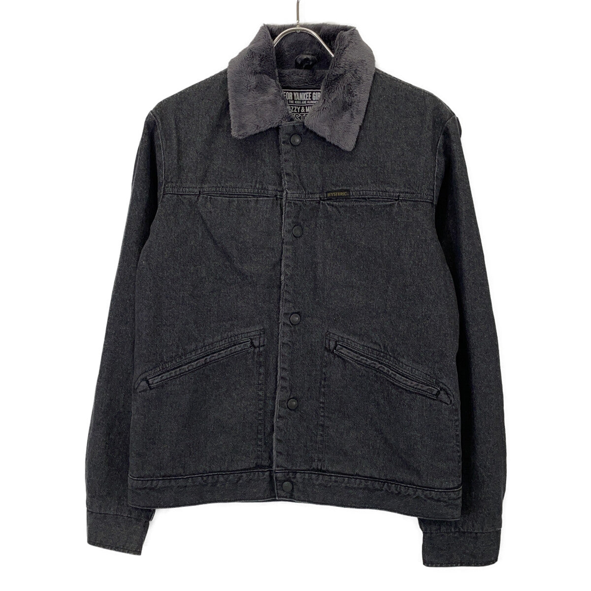 HYSTERIC GLAMOUR Hysteric Glamour 02213AB13 embroidered denim shearling jacket jacket