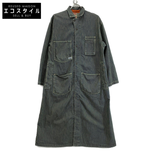 708901 Blue Denim Long Shirt Dress for Women