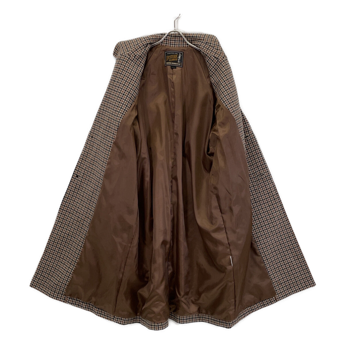 HYSTERIC GLAMOUR HYSTERIC GLAMOUR 01183AC03 棕色缺角翻领长款大衣 大衣