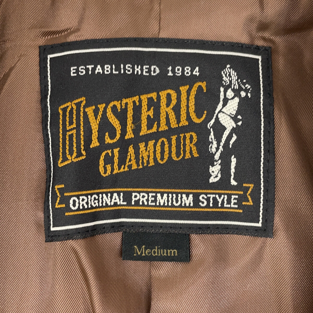 HYSTERIC GLAMOUR HYSTERIC GLAMOUR 01183AC03 棕色缺角翻领长款大衣 大衣