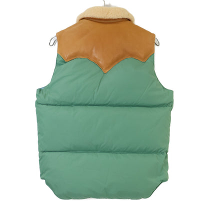 Rocky Mountain Featherbed ロッキーマウンテンフェザーベッド 450-452-20 ｸﾞﾘｰﾝ×ﾌﾞﾙｰ×ﾌﾞﾗｳﾝ ｸﾘｽﾃｨﾍﾞｽﾄ Christy Vest ﾑｰﾄﾝ ﾀﾞｳﾝﾍﾞｽﾄ ジャケット 38