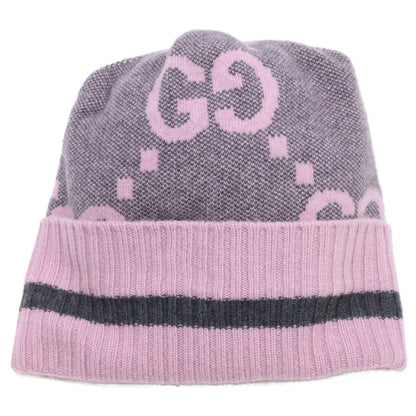 [Buy It Now/Domestic Authenticity] 676827 3G344 GG Logo Cashmere Knit Hat Cap M 57 21cm Women's