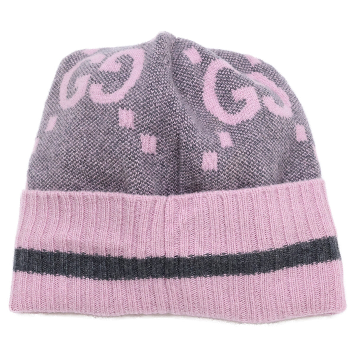 [Buy It Now/Domestic Authenticity] 676827 3G344 GG Logo Cashmere Knit Hat Cap M 57 21cm Women's