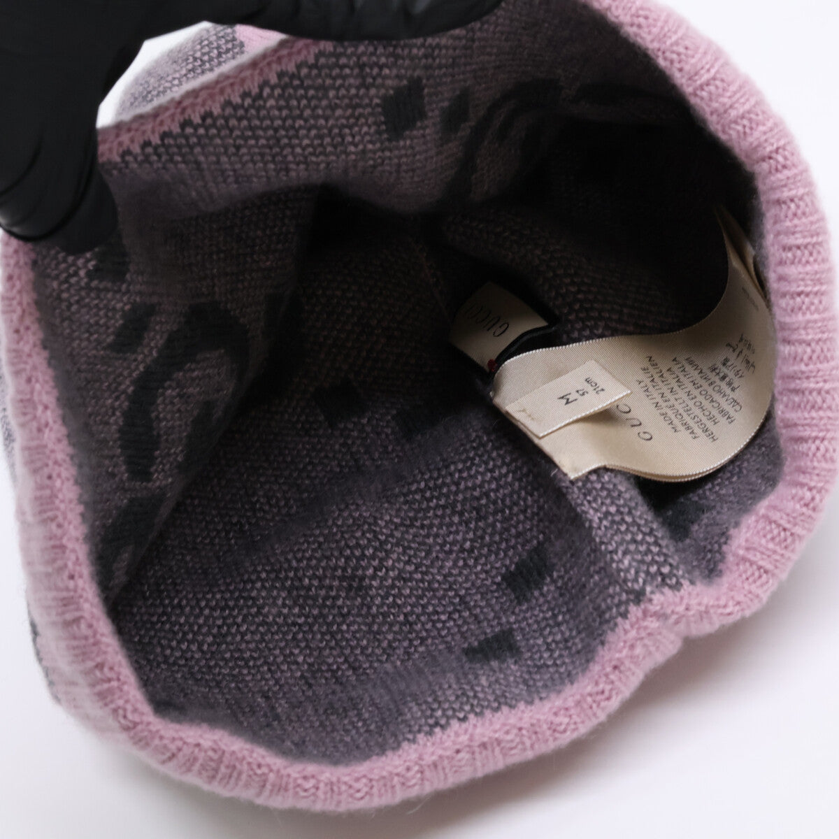 GUCCI Gucci 【Immediate Purchase/Domestic Authentic】676827 3G344 GG Logo Cashmere Beanie Hat