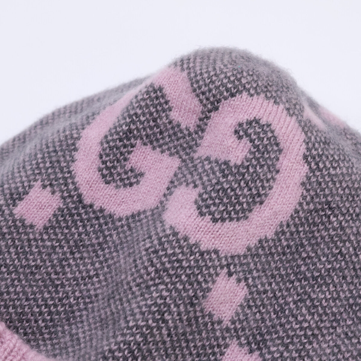 [Buy It Now/Domestic Authenticity] 676827 3G344 GG Logo Cashmere Knit Hat Cap M 57 21cm Women's