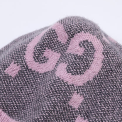 [Buy It Now/Domestic Authenticity] 676827 3G344 GG Logo Cashmere Knit Hat Cap M 57 21cm Women's